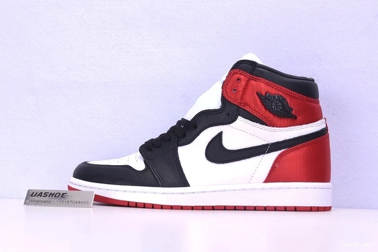 Rep Toe  Black CD0461-016 Jordan Retro Satin 1 High 0512